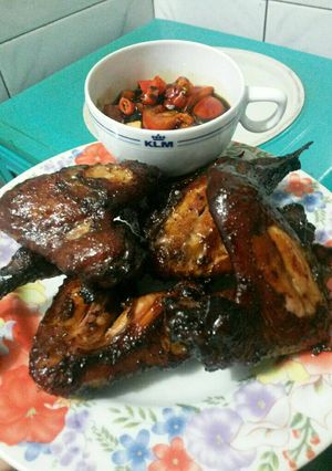 Foto resep Sayap panggang lada hitam