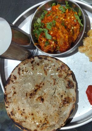 A picture of Indian Bread Bajrana Rotla.