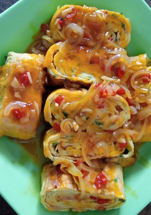 Foto resep Telur gulung saos asam manis
