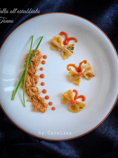 Foto resep Farfalla all'arrabbiata con Tonno || Pasta Farfalla pedas Tuna