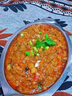 बैंगन का भरता रेसिपी मुख्य फोटो