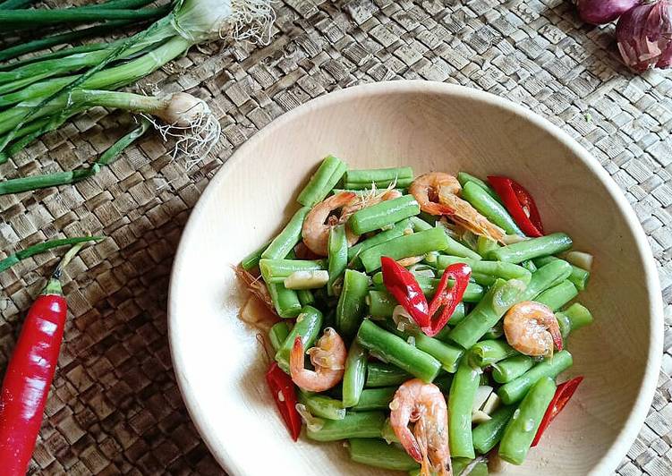 Cara Gampang Membuat Tumis Buncis Udang Simple dan Enaksss, Enak