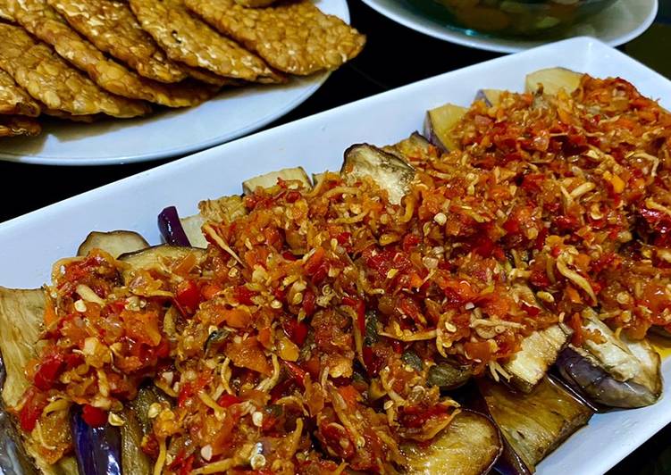 Resep Terong Goreng siram Sambal Teri, Bikin Ngiler