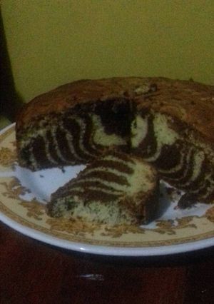 Foto resep Bolu zebra panggang