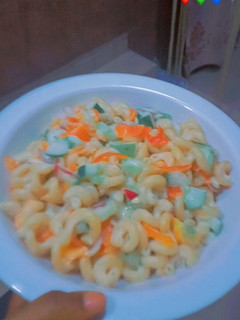 A picture of Macaroni salad.