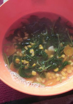 Foto resep Bayam Jagung wortel