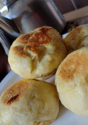 Una foto de Pancitos express rellenos en olla