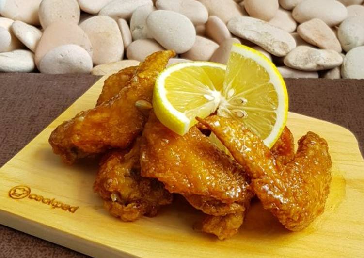 Resep Honey Lemon Chicken Wings Anti Gagal