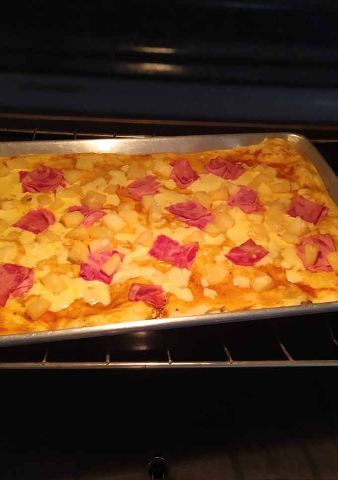 Una foto de Pizza hawaiana