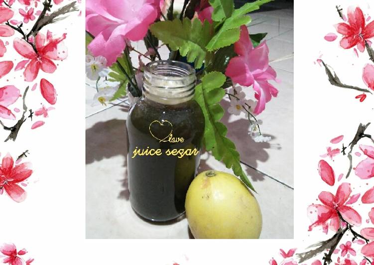 Cara Gampang Menyiapkan Juice Segar (Apel, Mentimun, Daun Kenikir)🍏🌴🍋, Lezat