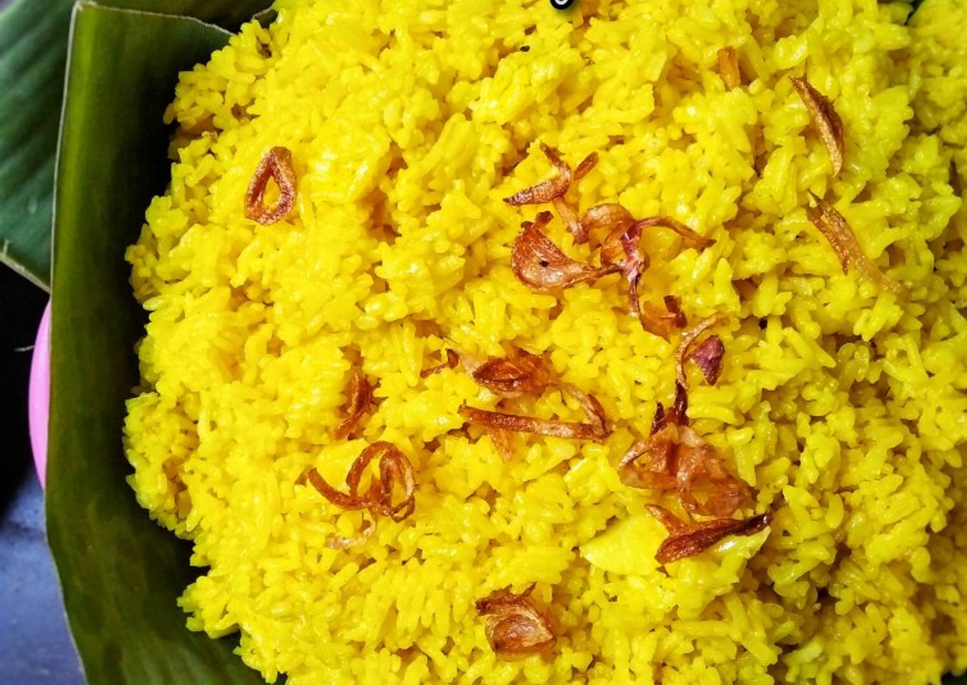 Nasi Kuning versi Kukus