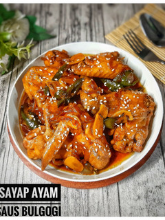 Foto resep Sayap ayam saus bulgogi