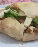 Pan tipo pita relleno