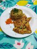 Arroz Árabe y tortilla de zanahorias