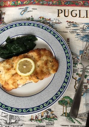 Foto resep Menu Keto Diet, Salmon panggang dengan keju parmesan dan Mayonaise