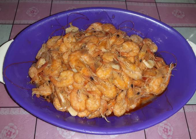 Tumis udang saus sambal