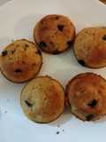 Muffins de banana y chips de chocolate