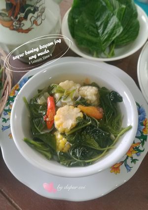 Foto resep 18#Sayur bening bayam jagung muda