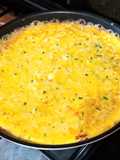 Frittatona con porri e acciughe...e patate