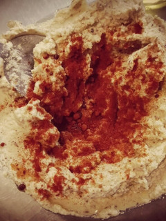 Una foto de Hummus de garbanzos