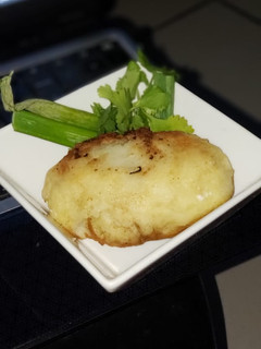 Una foto de Papa rellena
