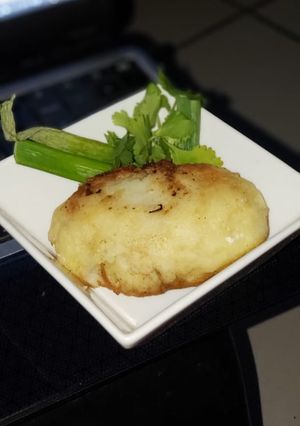 Una foto de Papa rellena