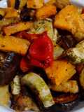Verduras grilladas al horno 🧅🫑🍆🍅