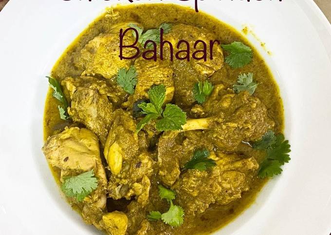 Chicken Spinach Bahaar / Hariyali Chicken