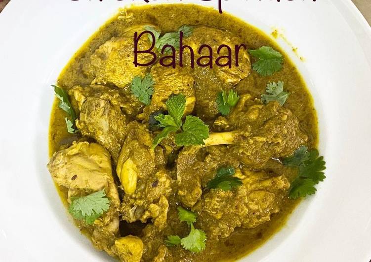 Recipe of Perfect Chicken Spinach Bahaar / Hariyali Chicken