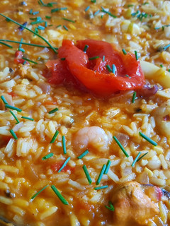 Una foto de Cazuela de mariscos. #delantaldorado
