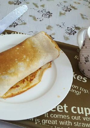 Una foto de Rico desayuno con crêps de avena