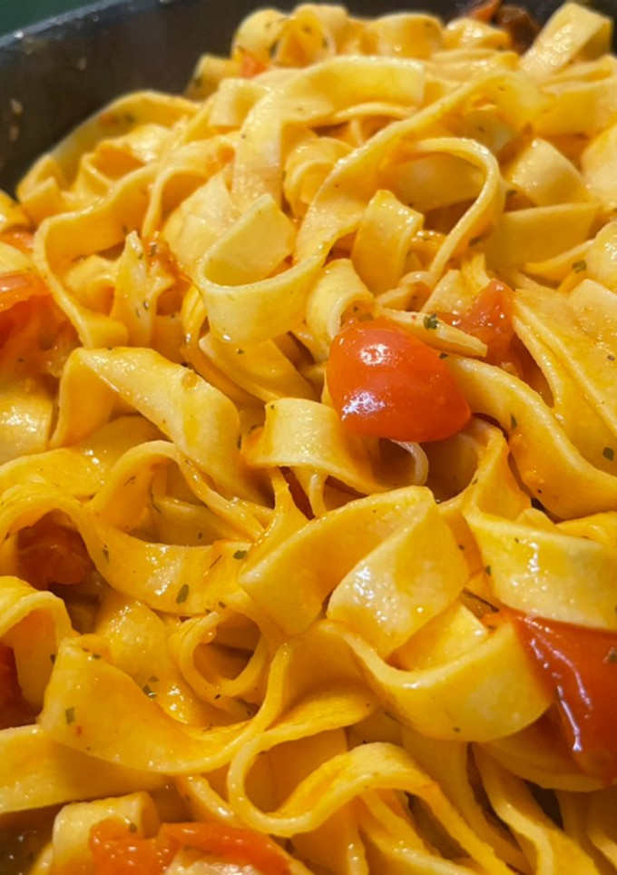 Una foto de Pasta con cherry