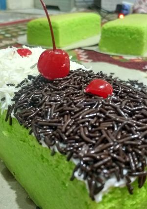 Foto resep Bolu Pandan Kempus lembut #resolusi2019 #berburucelemekemas