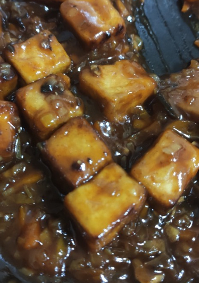 Una foto de Tofu en salsa agridulce