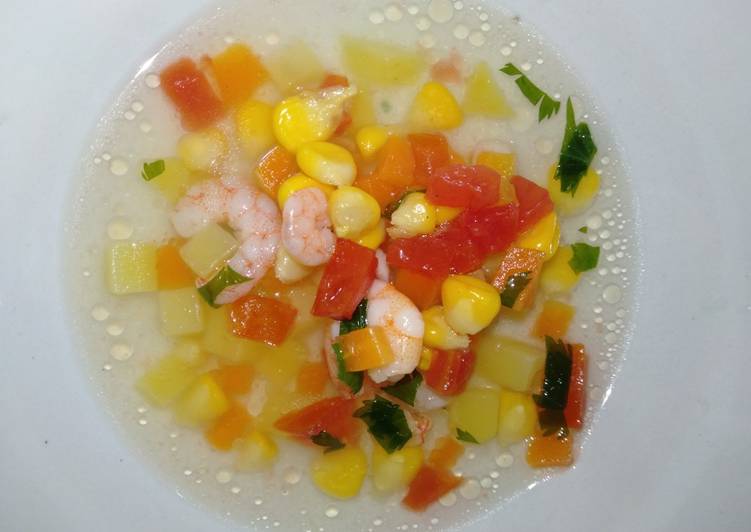 Langkah Mudah untuk Menyiapkan Sop udang ceria 😊🤭 Anti Gagal