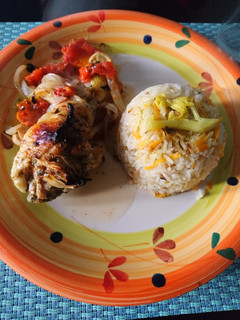Una foto de Pollo al horno