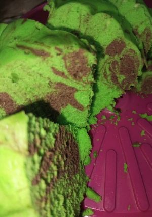 Foto resep Bolu pandan coklat kukus