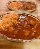 Mole Rojo con Trocitos de puerco
