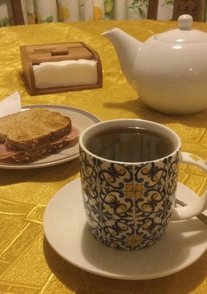 Una foto de Té chai con jengibre y naranja