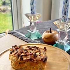 Single Serve Almond Apple Cake A picture of Single Serve Almond Apple Cake.