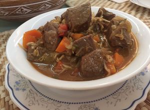 Una foto de Carne de res estilo Goulash -Carne Húngara