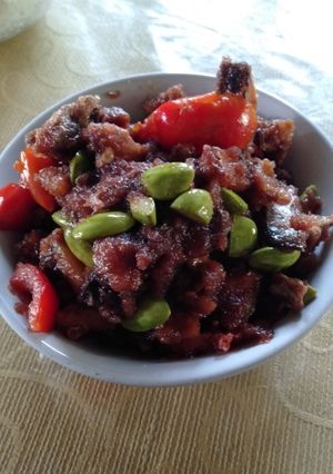 Foto resep Ikan Kering Otek Sambal Pete