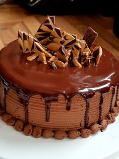 A picture of Chocolate Cake with Amazing Chocolate Buttercream.