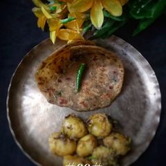Instant aloo paratha A picture of Instant aloo paratha.