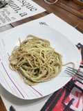 Pasta con crema de espinaca