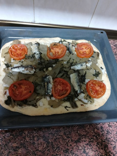 Una foto de Coca de Verduras