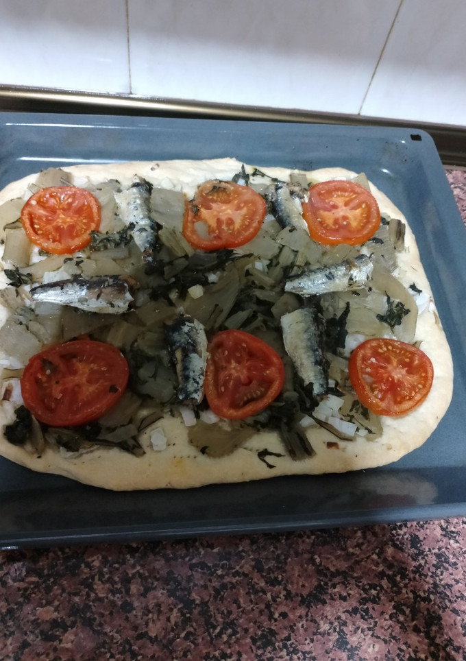 Una foto de Coca de Verduras