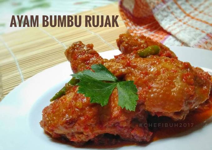 Resep Ayam bumbu rujak, Enak Banget