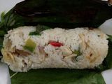 Nasi bakar udang sederhana