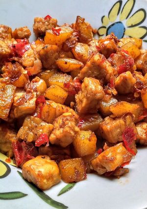 Foto resep Sambal goreng kentang tempe tanpa santan